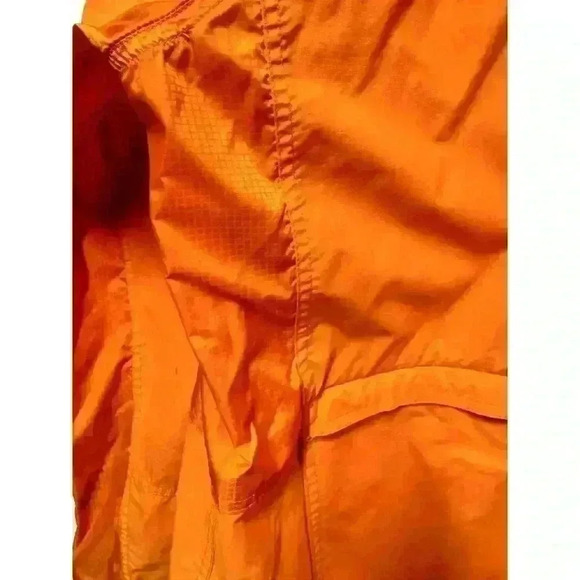 Orange Abercrombie and Fitch Gym issue Size large Windbreaker lightweight - Picture 6 of 11